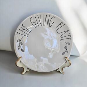 Rae Dunn "The Giving Plate" Thanksgiving Home Decor